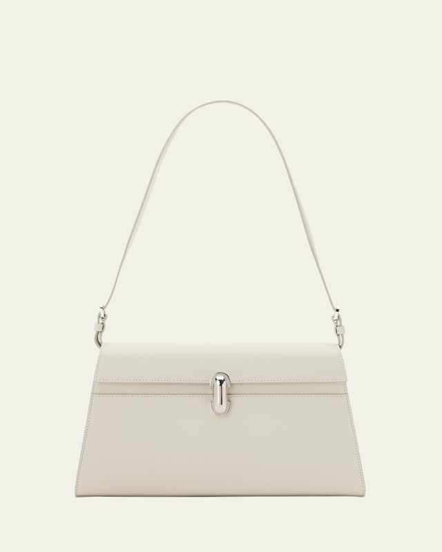 Symmetry Smooth Leather Shoulder Bag